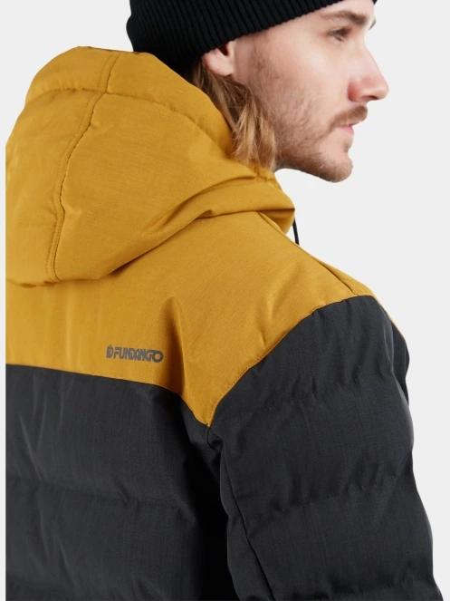 Fundango Passat Padded Jacket férfi steppelt átmeneti kabát fekete színben 7