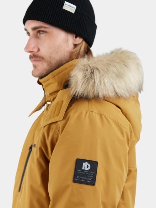 Fundango Spirit Parka Jacket férfi télikabát sárga színben 7