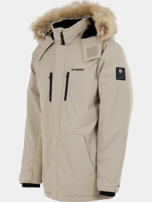 Fundango Spirit Parka Jacket férfi télikabát homok színben 9