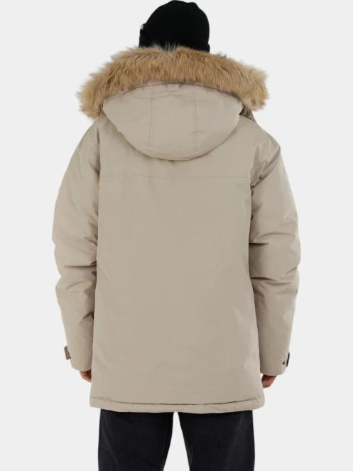 Fundango Spirit Parka Jacket férfi télikabát homok színben 3