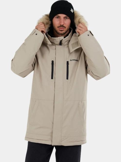 Fundango Spirit Parka Jacket férfi télikabát homok színben 5