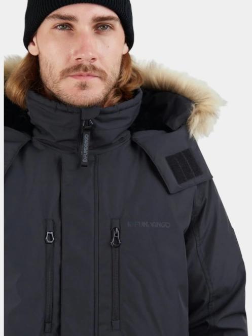 Fundango Spirit Parka Jacket férfi télikabát fekete színben 5