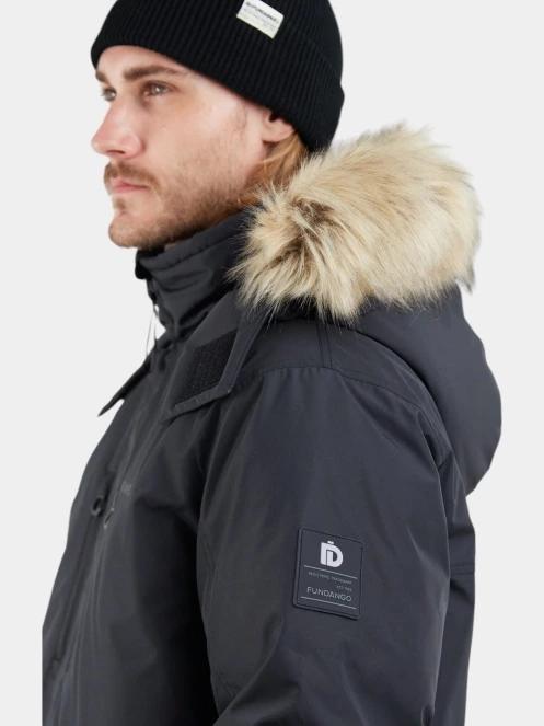 Fundango Spirit Parka Jacket férfi télikabát fekete színben 6
