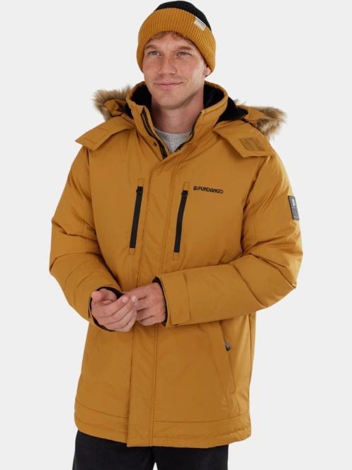 Fundango Spirit Parka Jacket férfi télikabát sárga színben 2