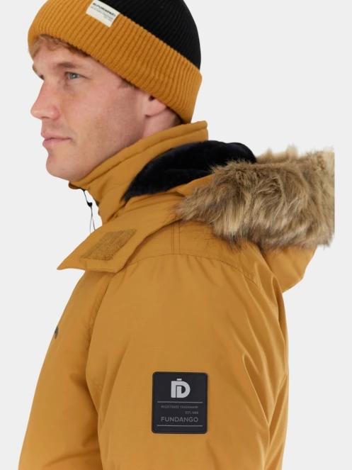Fundango Spirit Parka Jacket férfi télikabát sárga színben 6