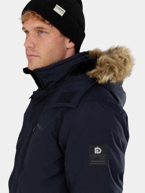 Fundango Spirit Parka Jacket férfi télikabát sötétkék színben 5
