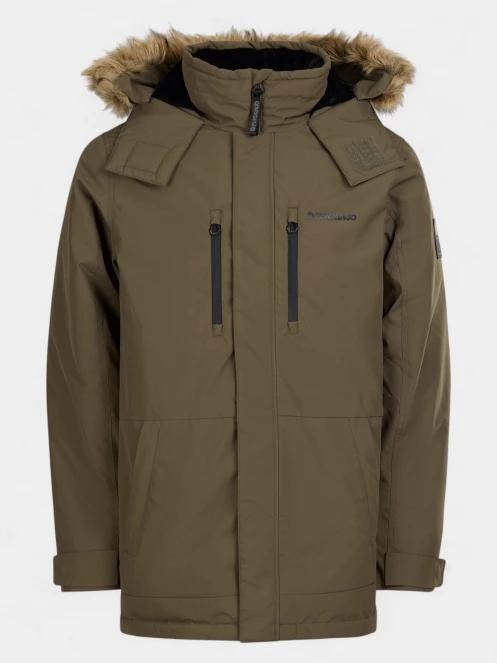 Fundango Spirit Parka Jacket férfi télikabát oliva színben 9
