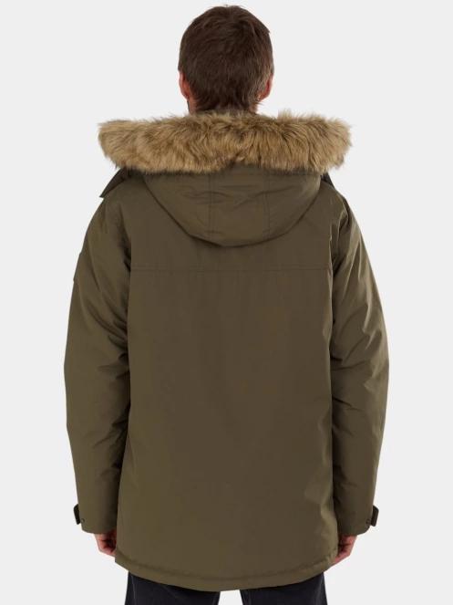 Fundango Spirit Parka Jacket férfi télikabát oliva színben 3