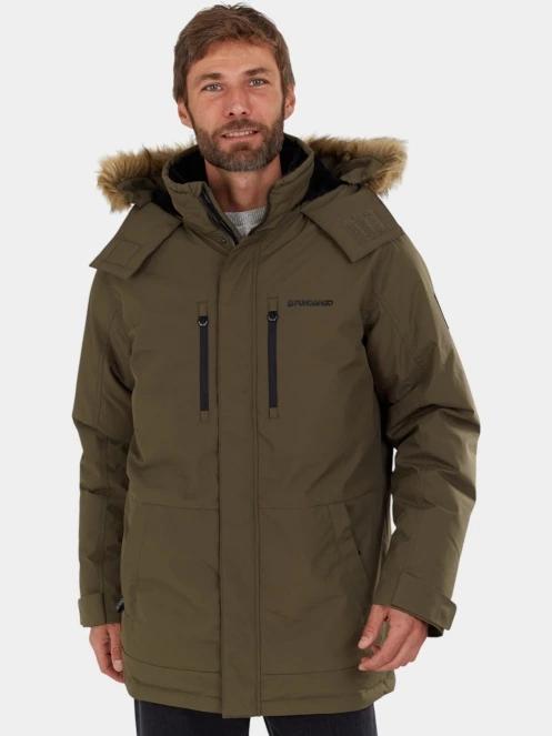 Fundango Spirit Parka Jacket férfi télikabát oliva színben 4