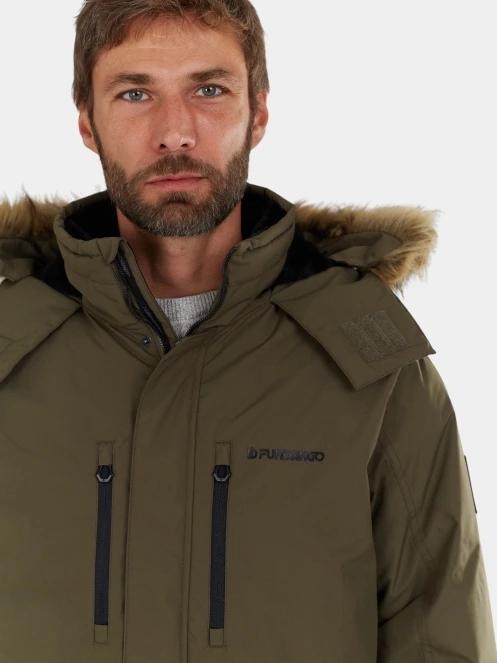 Fundango Spirit Parka Jacket férfi télikabát oliva színben 5