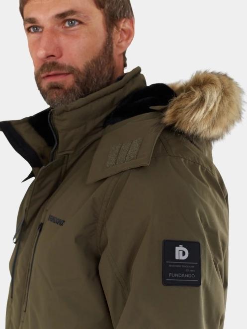 Fundango Spirit Parka Jacket férfi télikabát oliva színben 6