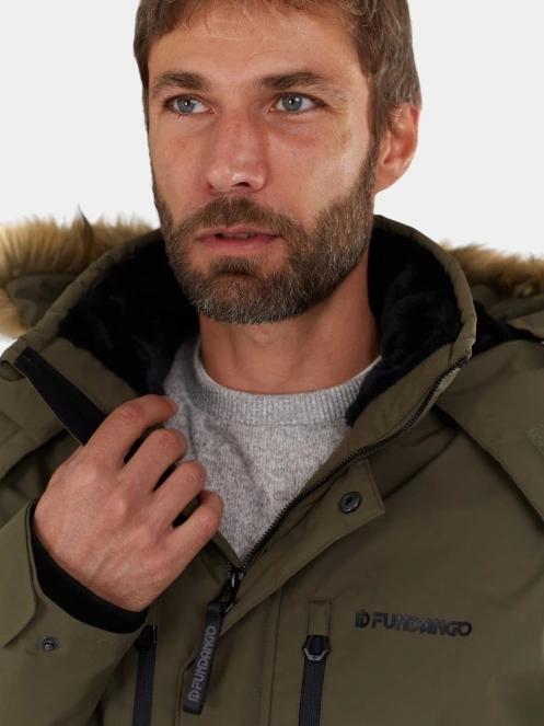 Fundango Spirit Parka Jacket férfi télikabát oliva színben 7