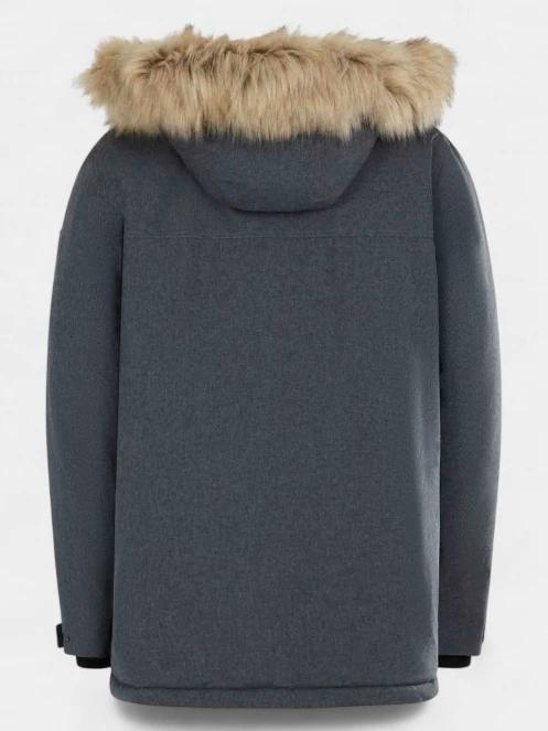 Fundango Spirit Parka Jacket férfi télikabát szürke színben 12