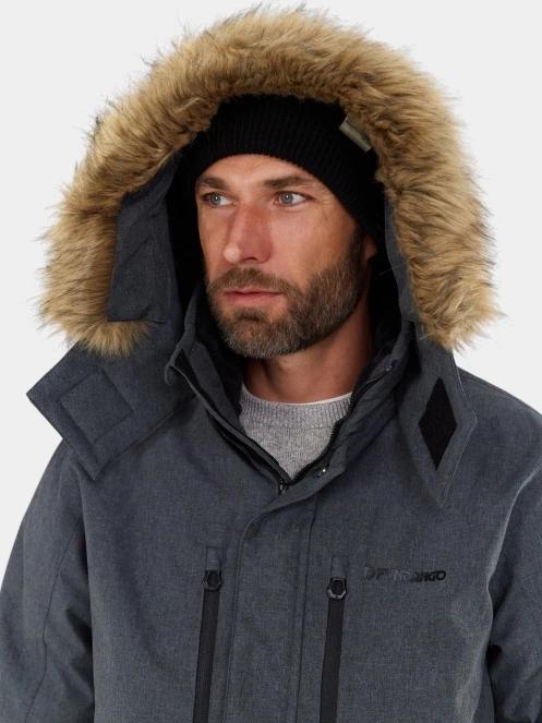 Fundango Spirit Parka Jacket férfi télikabát szürke színben 7