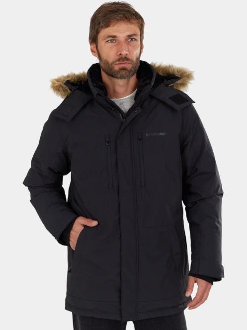 Fundango Spirit Parka Jacket férfi télikabát fekete színben 2