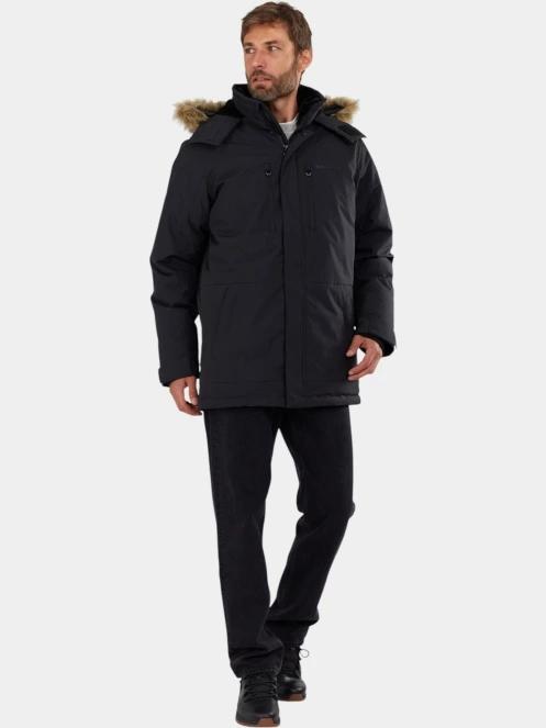 Fundango Spirit Parka Jacket férfi télikabát fekete színben 4