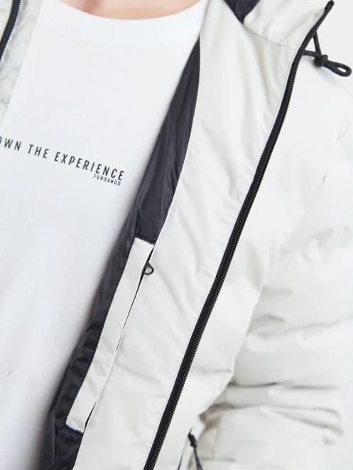 Fundango Patriot Padded Jacket férfi steppelt átmeneti kabát homok színben 7