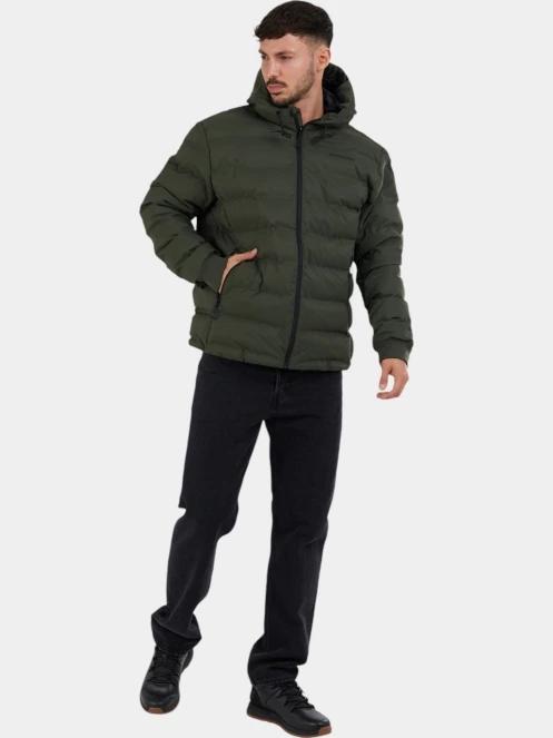 Fundango Patriot Padded Jacket férfi átmeneti kabát oliva színben 4