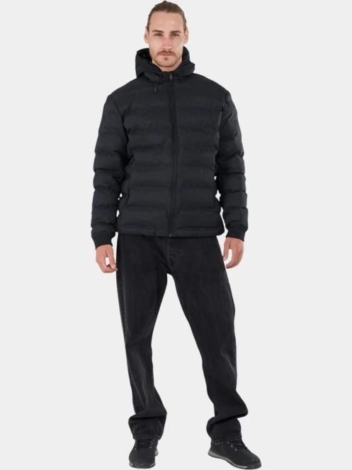 Fundango Patriot Padded Jacket férfi steppelt átmeneti kabát fekete színben 4