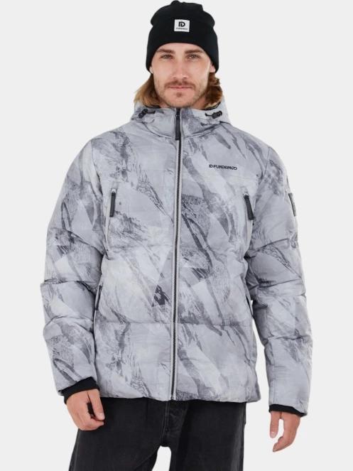 Fundango Ewan Puffer Jacket férfi átmeneti kabát szürke színben 2