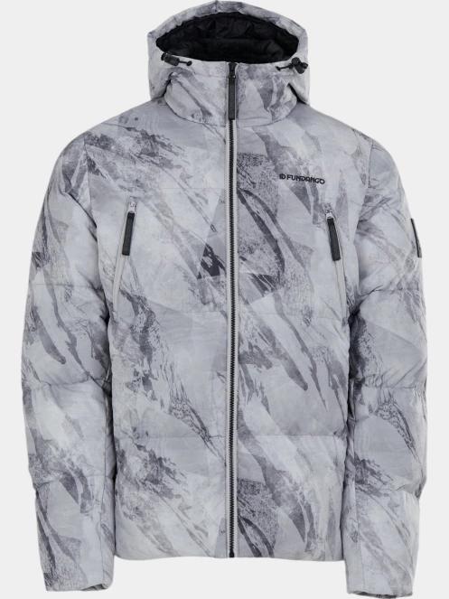 Fundango Ewan Puffer Jacket férfi átmeneti kabát szürke színben 8