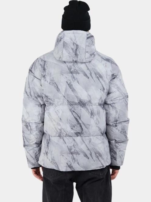 Fundango Ewan Puffer Jacket férfi átmeneti kabát szürke színben 3