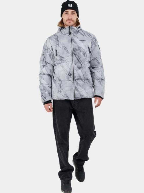 Fundango Ewan Puffer Jacket férfi átmeneti kabát szürke színben 4