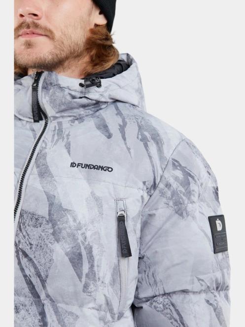 Fundango Ewan Puffer Jacket férfi átmeneti kabát szürke színben 6
