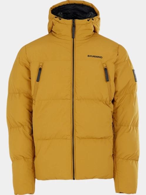 Fundango Ewan Puffer Jacket férfi átmeneti kabát sárga színben 7