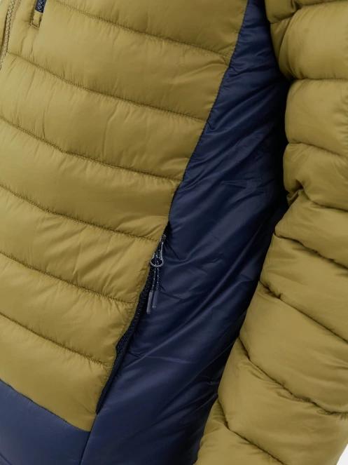 Fundango Matt Hooded Jacket férfi steppelt átmeneti kabát zöld színben 7