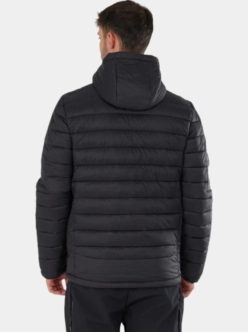 Fundango Matt Hooded Jacket férfi steppelt átmeneti kabát fekete színben 3