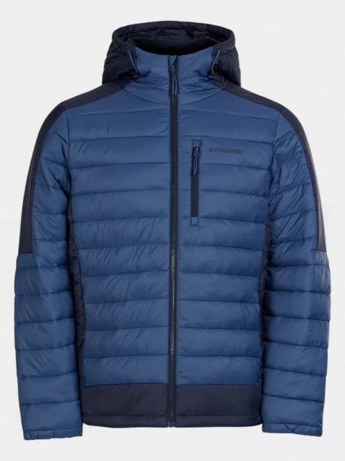 Fundango Matt Hooded Jacket férfi steppelt átmeneti kabát kék színben 8