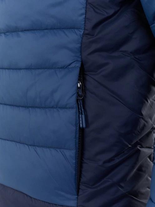 Fundango Matt Hooded Jacket férfi steppelt átmeneti kabát kék színben 7