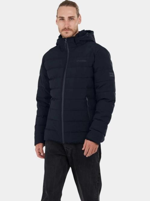 Fundango Hubble Padded Jacket férfi steppelt átmeneti kabát sötétkék színben 2