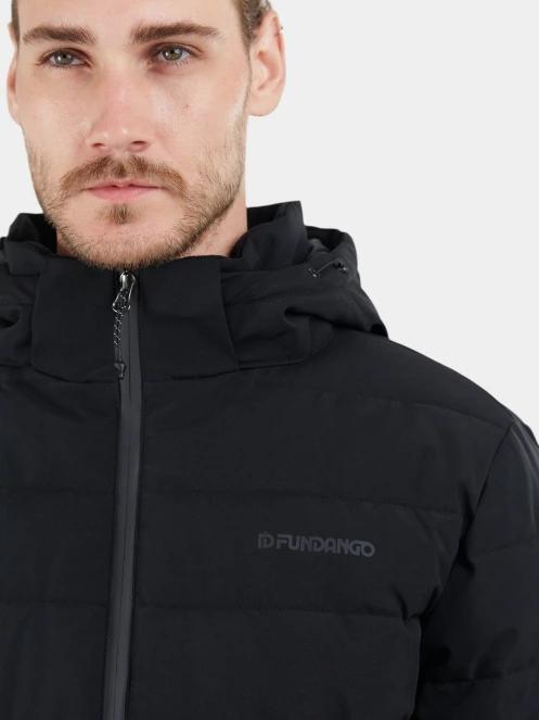 Fundango Hubble Padded Jacket férfi steppelt átmeneti kabát fekete színben 6