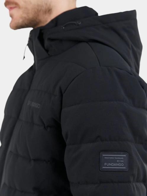 Fundango Hubble Padded Jacket férfi steppelt átmeneti kabát fekete színben 7