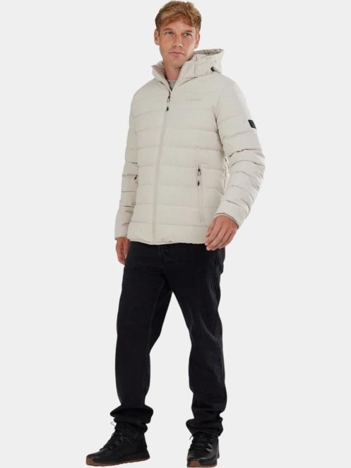 Fundango Hubble Padded Jacket férfi steppelt átmeneti kabát homok színben 4