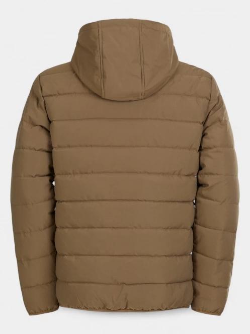 Fundango Hubble Padded Jacket férfi steppelt átmeneti kabát barna színben 11