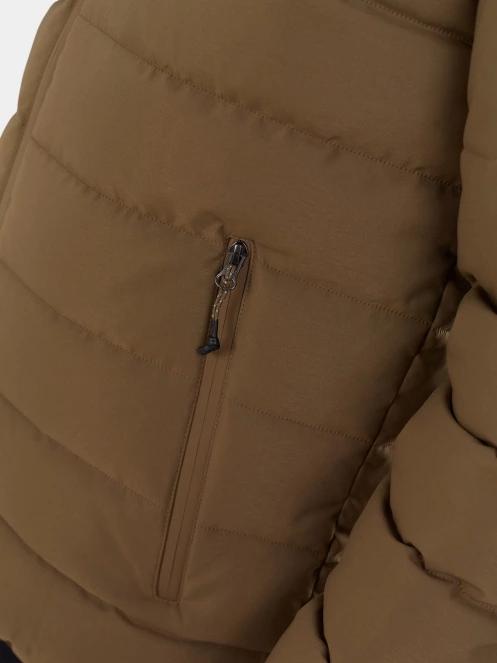 Fundango Hubble Padded Jacket férfi steppelt átmeneti kabát barna színben 6