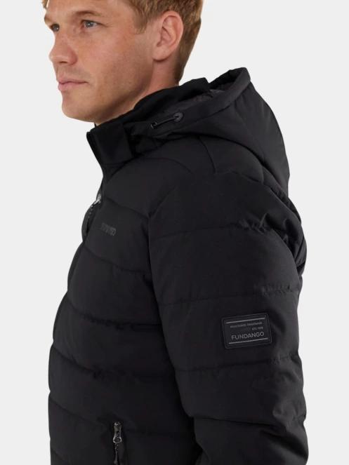 Fundango Hubble Padded Jacket férfi steppelt átmeneti kabát fekete színben 5