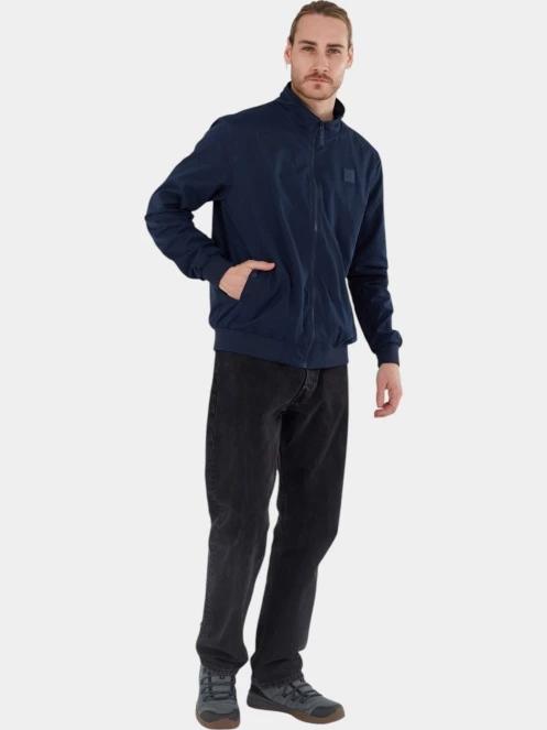 Fundango Harrington Casual Jacket férfi átmeneti kabát sötétkék színben 4