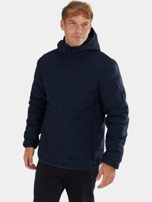 Fundango Smoke Eco Hooded Jacket férfi túrakabát sötétkék színben 2