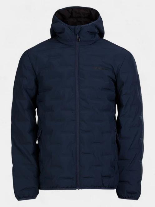 Fundango Smoke Eco Hooded Jacket férfi túrakabát sötétkék színben 7