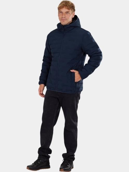 Fundango Smoke Eco Hooded Jacket férfi túrakabát sötétkék színben 4