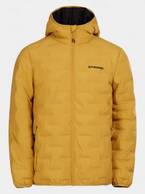 Fundango Smoke Eco Hooded Jacket férfi túrakabát sárga színben 8