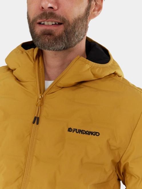 Fundango Smoke Eco Hooded Jacket férfi túrakabát sárga színben 6
