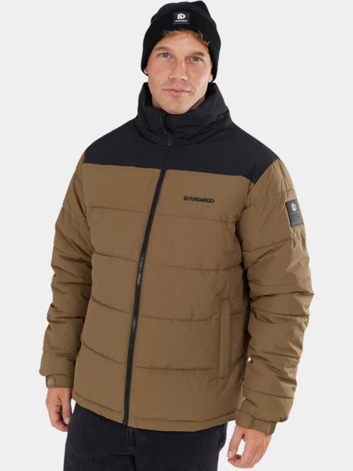 Fundango Winton Jacket férfi átmeneti kabát barna színben 2