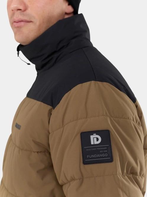 Fundango Winton Jacket férfi átmeneti kabát barna színben 5