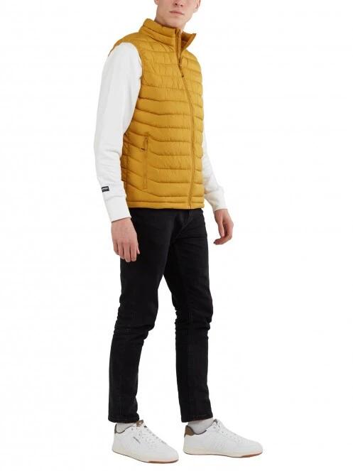 Fundango Hollow Padded Vest férfi mellény sárga színben 4