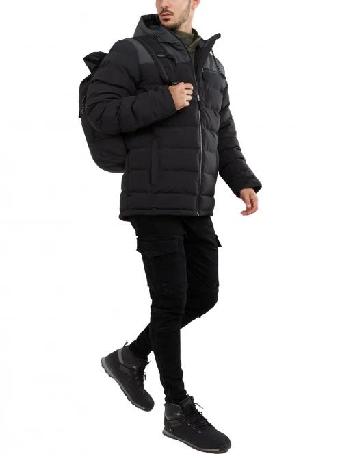 Fundango Passat Padded Jacket férfi utcai kabát fekete színben 5